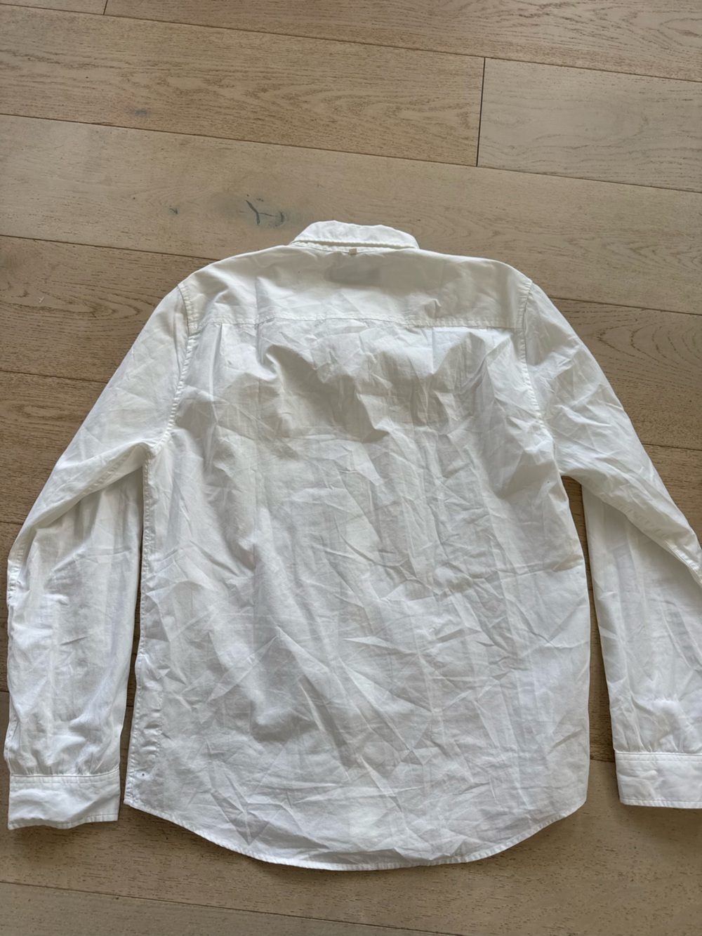 Outerknown Organic Cotton Shirt White Button Down Men's M Oxford - Picture 5 of 9